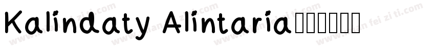 Kalindaty Alintaria字体转换